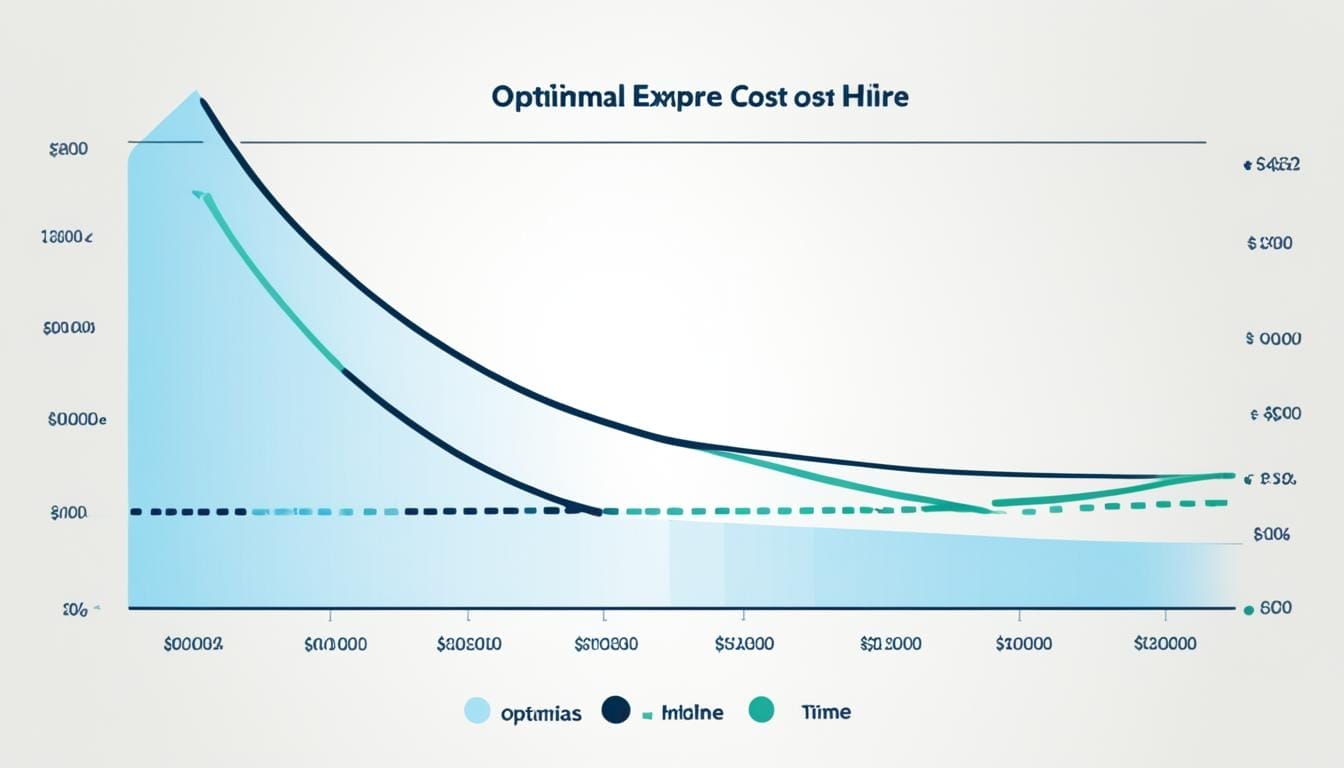 Recruitment expense optimization chart