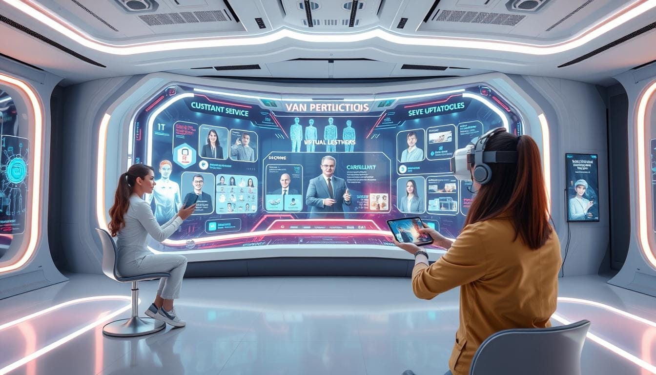 AI-enabled virtual reality for customer service skill training