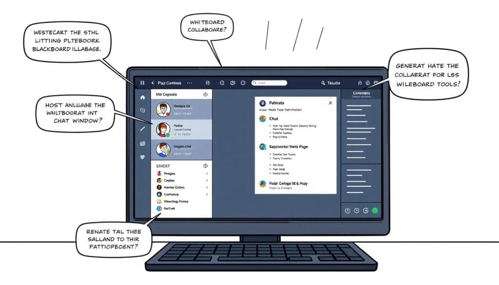 Generate an image of Blackboard Collaborate interface