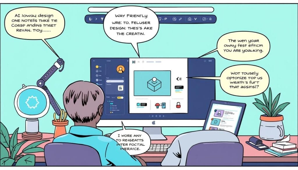 Generate an image of Canva's design interface showcasing its AI-powered features.
