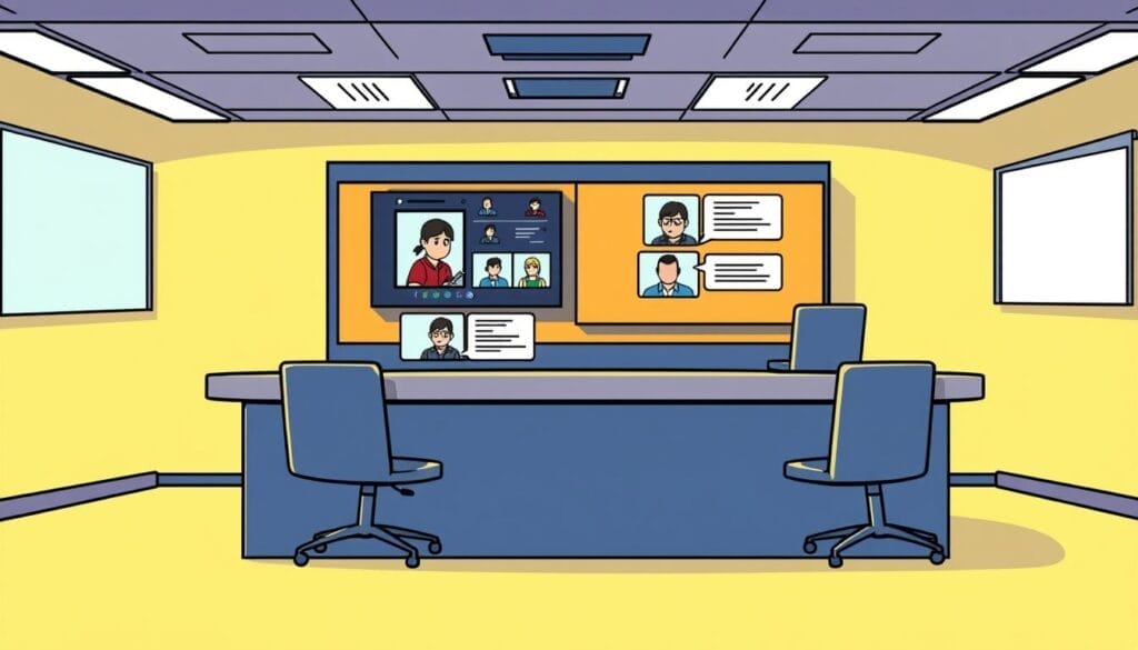 Generate an image of Kaltura virtual classroom platform interface