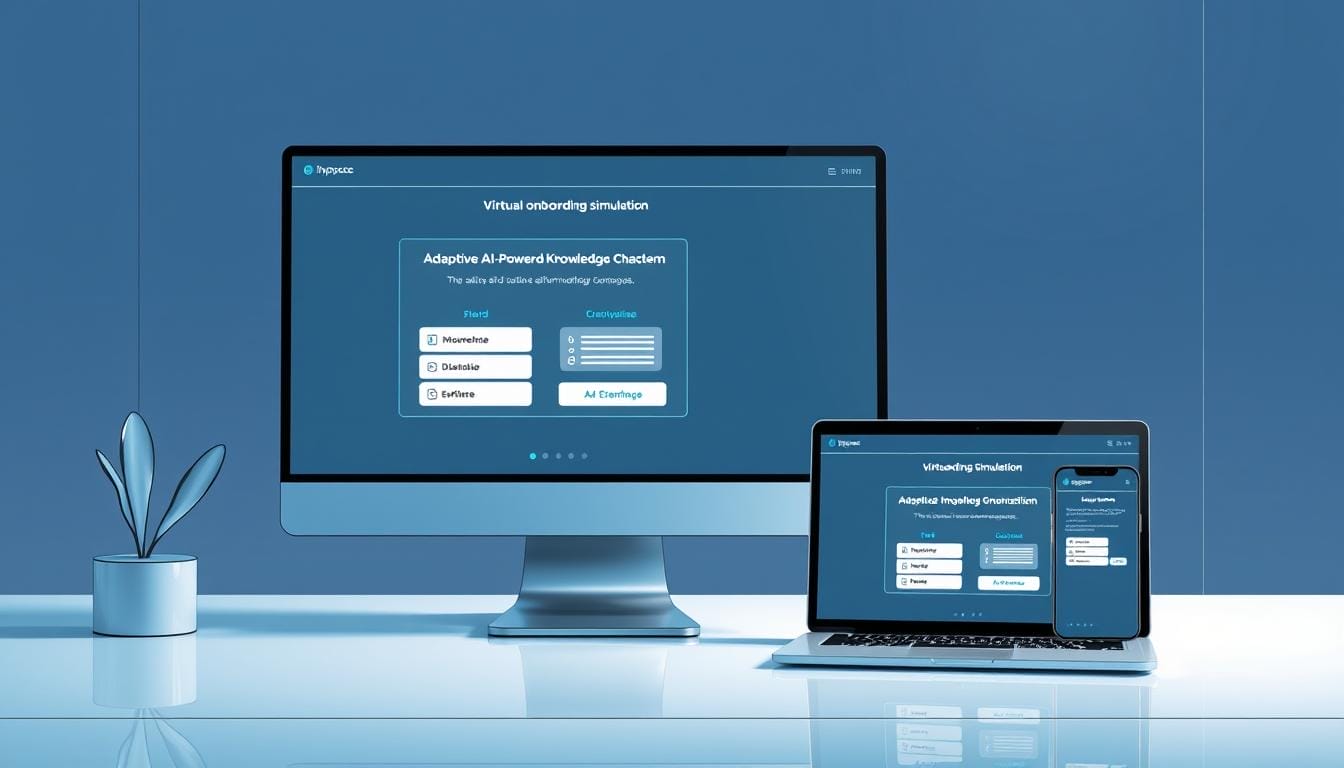 adaptive ai knowledge checks during onboarding simulations