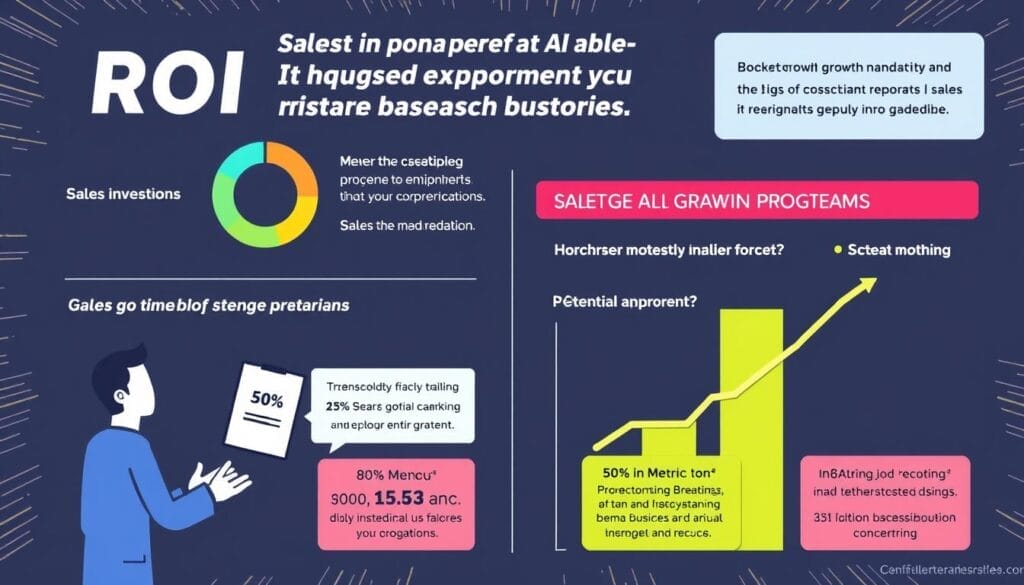 Generate an image representing the ROI of AI sales training