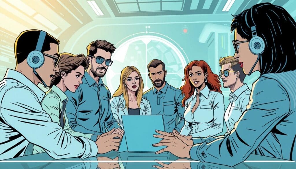 Generate an to futuristic = = of a = team.
