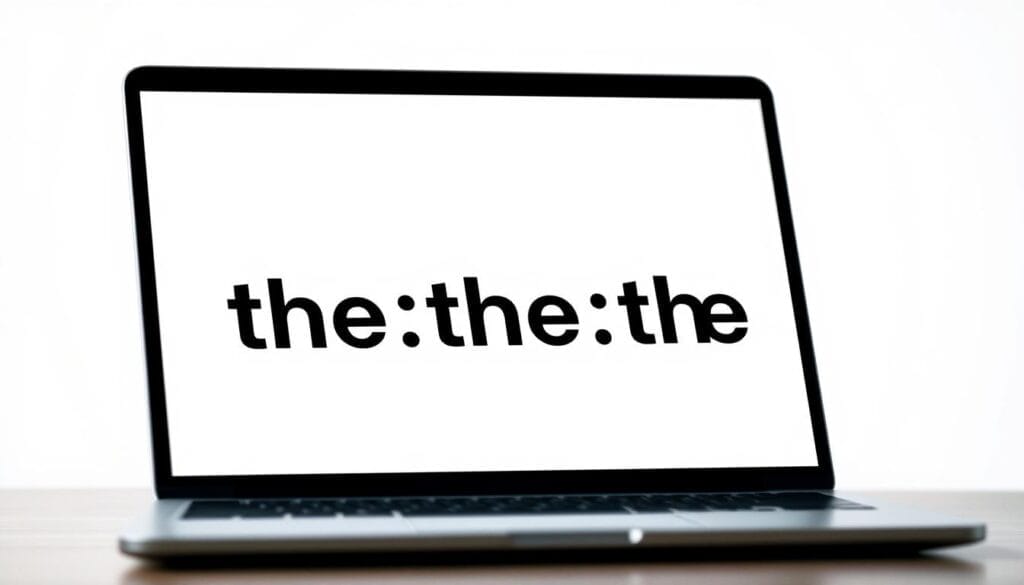 a highly detailed, hyper-realistic image of a desktop, laptop or mobile phone display showing the text "the the the the the the</body></html>" rendered in a bold, high-contrast font, set against a clean, minimalist white background. The text should appear to be the primary focus of the image, with a subtle Hyperspace logo or branding element visible in the background or along the edges of the display. The lighting should be soft and natural, creating a sense of depth and dimension. The overall mood should be one of simplicity, clarity and professionalism, reflecting the "Best Practices for AI Sales Training" theme.